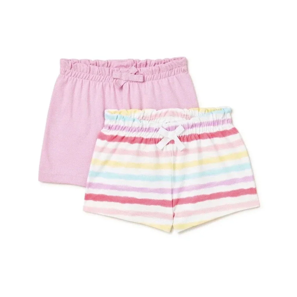 2 pack baby girl shorts size 12 months